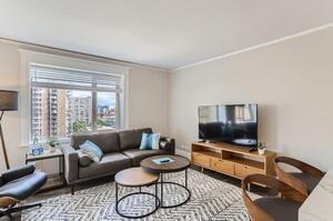 Modern, fully furnished living primary living area