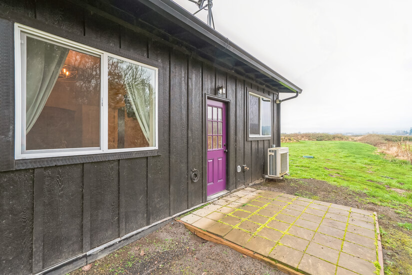 Purple Unit open back patio.