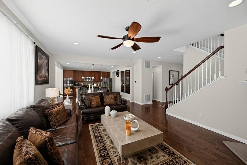 Formal Living With Fireplace - main level