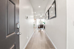 Bright entry hallway