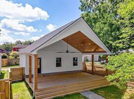Backyard Covered Porch Stage