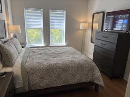 Brightly lit bedroom