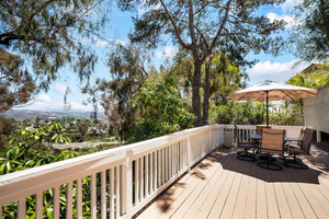 Expansive Patio with Stunning Canyon Views & Avocado Trees