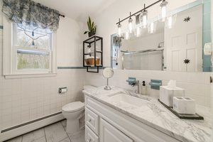 Hall Bathroom Vanity and Shower