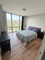 Big windows in the bedroom