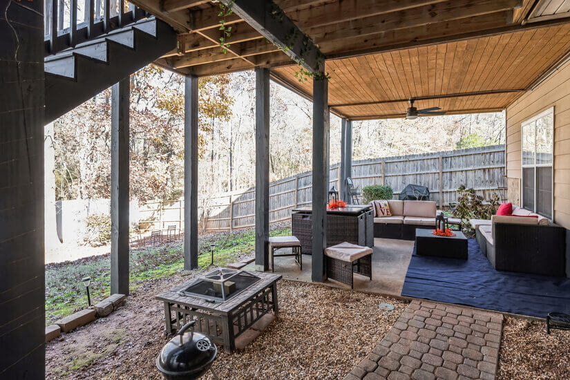 Patio walk up view