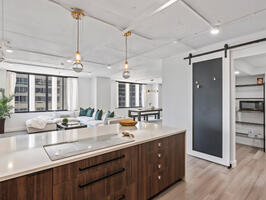 Open kitchen with large panty space