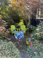 The front courtyard- overlooking the English gardens
