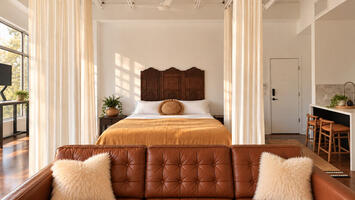 Bedroom view 2401 E 6th #5072 Austin Tx 78702