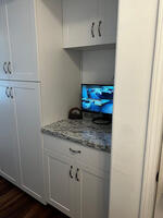 Built-in desk for remote work