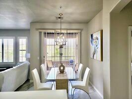 Dining with balcony
