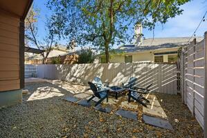 Private Backyard with Fire pit