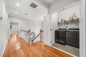 Second level washer and dryer
