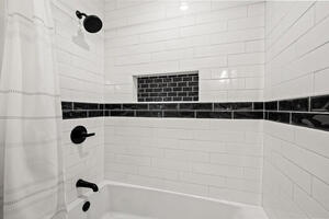 Light, Renovated Shower