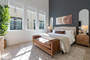 Primary suite with king bed