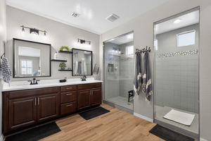 luxury walk-in shower