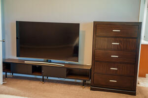 Primary Bedroom TV and side dresser