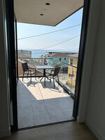 Spacious balcony with ocean views