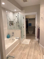 Side view of master bathroom