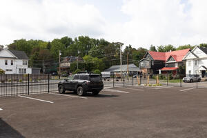 Fenced in private parking