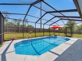 Private Screened Swimming Pool for Relaxation