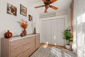 Bedroom dresser and closet storage