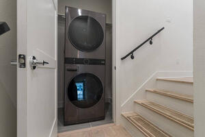 Full-size in-unit washer and dryer