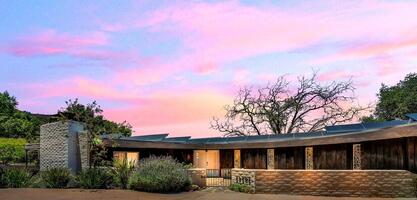 Spectacular sunset views across Malibu Canyon