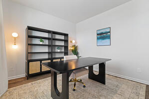 Work in style with a  executive desk and a cozy task chair