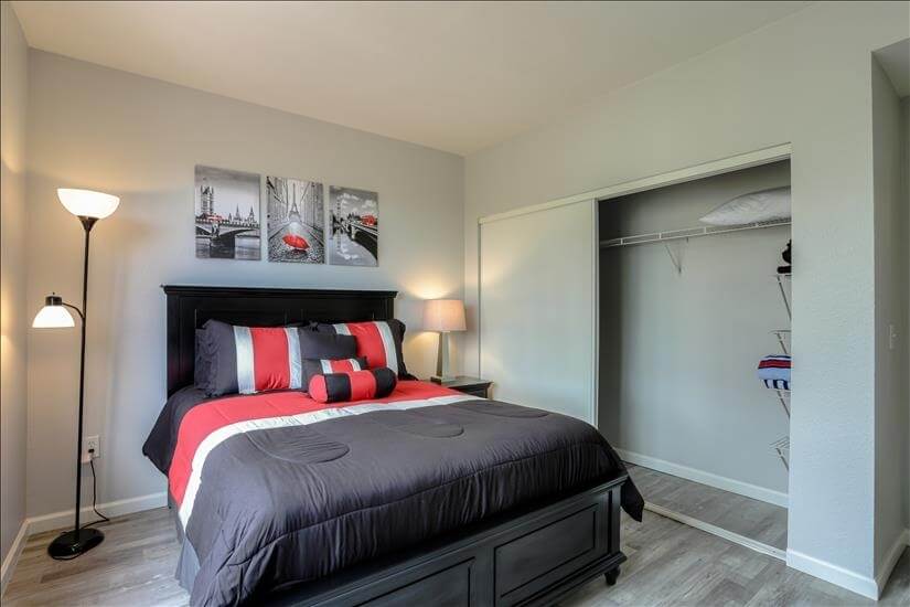 Guest Bedroom has a Large Closet