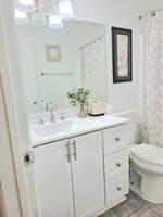 Upstairs bathroom with shower