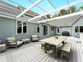 Back Porch Dining and Sitting area, including BBQ