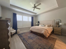 Master bedroom on the main level.