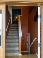 Come up to the stunning home or down to the a