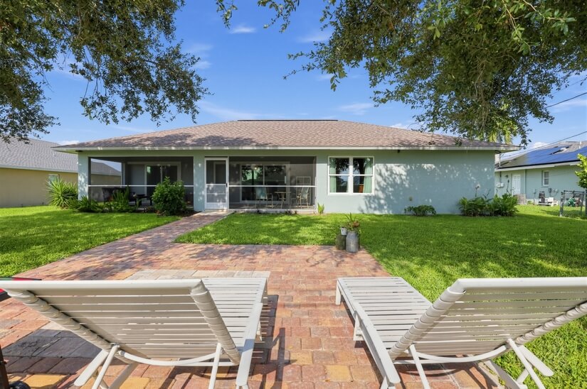 Sun Patio View to House