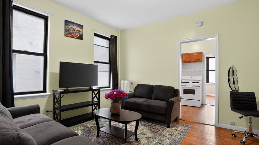 Relax in a Comfortable and Well-Lit Shared Living Space