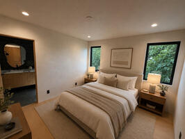 Furnished guest bedroom