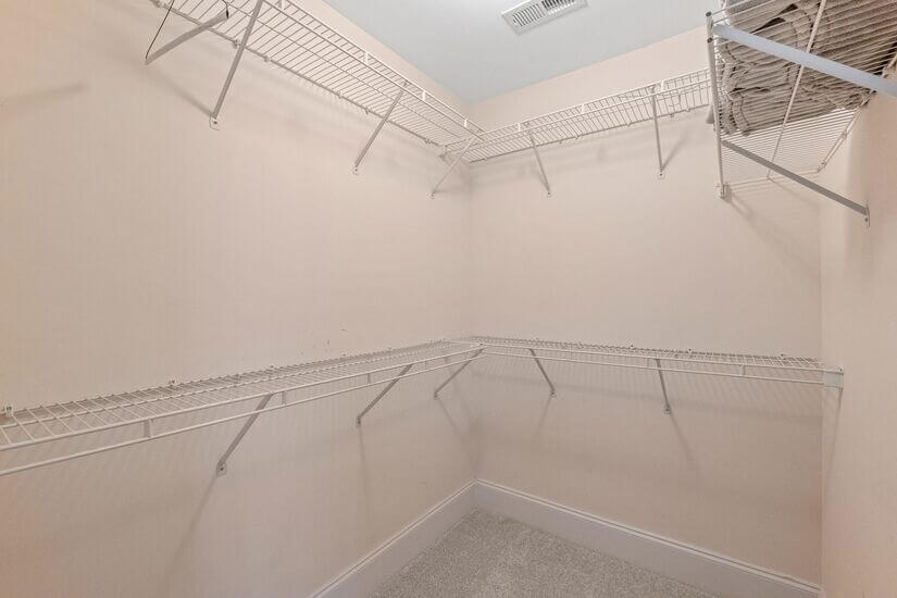 2nd floor master one of two closets