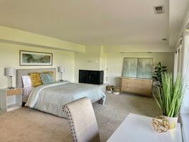 Bedroom #2 - large room w/ queen bed and desk