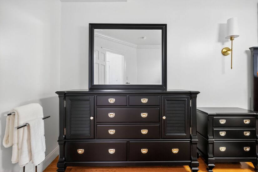 Bedroom with Chester drawers