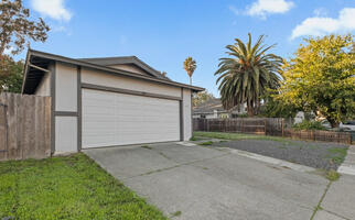 Left side of the house,
