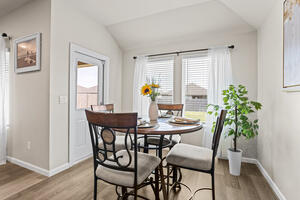 Dining area with seating for four