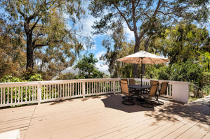 Patio with Views of the Hills and the Nature Reserve Below