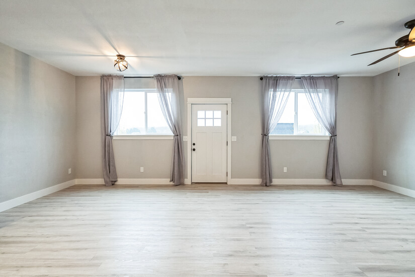 We have spacious living room and dinning room space.