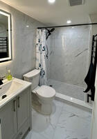 simple, clean bathrooms