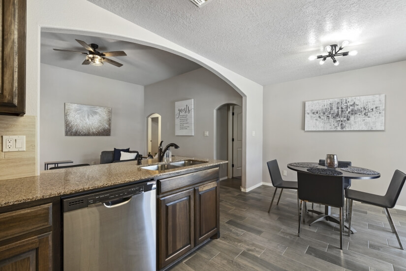 Dinning area view from kitchen 1