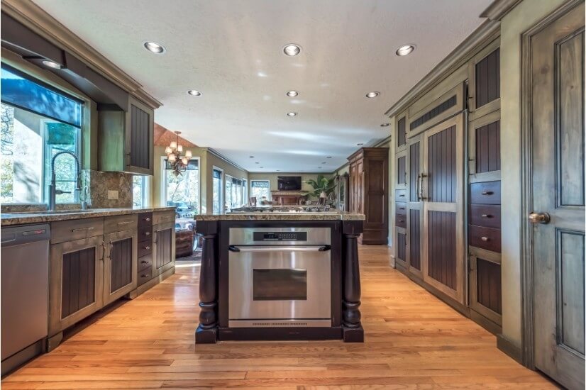 Gourmet kitchen & high-end appliances all with a city view