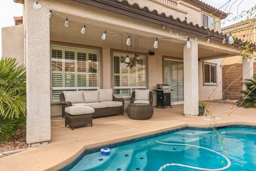 Private Furnished Patio w/ SPA Pool, BBQ Gas Grill