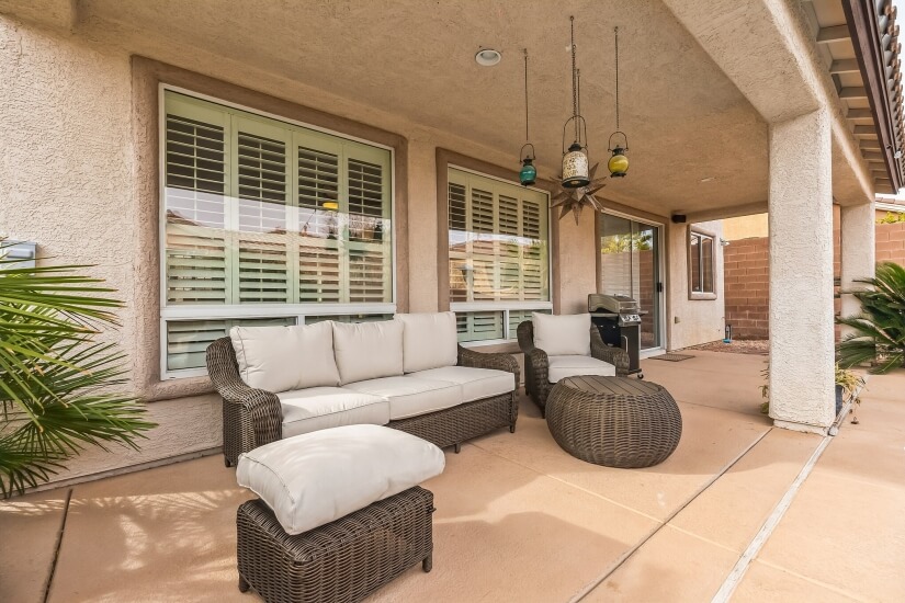 Covered Patio w/ Outdoor Furniture