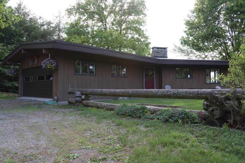 View of the home in the summer